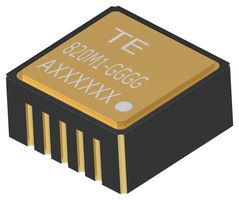 820M1-0200 - MEMS Accelerometer, Analogue, X, ± 200g, 3.3 V, 5.5 V, LCC - TE CONNECTIVITY