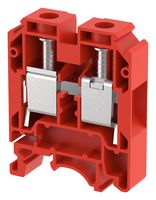 KUT25/ RED - DIN Rail Mount Terminal Block, Feed Thru, 2 Ways, 10 AWG, 2 AWG, 25 mm², Screw, 101 A - ELKAY