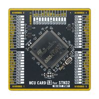 MIKROE-4657 - Add-On Board, MikroE MCU Card 13, STM32 STM32F101ZGT6 MCU, 2 x 168 Pin Mezzanine Connector - MIKROELEKTRONIKA