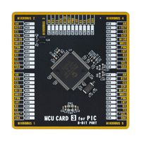 MIKROE-4609 - Add-On Board, MikroE MCU Card 3, PIC18F PIC18F96J65-I/PF MCU, 2 x 168 Pin Mezzanine Connector - MIKROELEKTRONIKA
