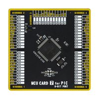 MIKROE-4042 - Add-On Board, MikroE MCU Card 7, PIC18F PIC18F85J50 MCU, 2 x 168 Pin Mezzanine Connector - MIKROELEKTRONIKA
