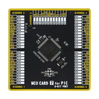MIKROE-4009 - Add-On Board, MikroE MCU Card 7, PIC18F PIC18F87J50-I/PT MCU, 2 x 168 Pin Mezzanine Connector - MIKROELEKTRONIKA