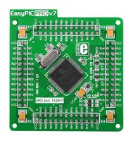 MIKROE-999 - Add-On Board, MikroE MCU EasyPIC PRO v7, PIC18F PIC18F8520-I/PT MCU, 4 x 104 Pin Standard Connector - MIKROELEKTRONIKA