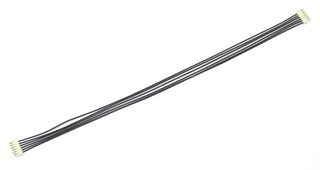 MP010819 - FFC / FPC Cable, 6 Core, 0.8 mm, Opposite Sided Contacts, 3.9 ", 100 mm, Black - MULTICOMP PRO