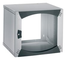 NSYOPB9U6F - 19" Wall Cabinet, 9U, Steel, Light Grey, 515 mm, 600 mm, 600 mm - SCHNEIDER ELECTRIC