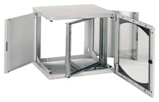 NSYOPB18U5P - 19" Wall Cabinet, 18U, Steel, Light Grey, 915 mm, 600 mm, 500 mm - SCHNEIDER ELECTRIC