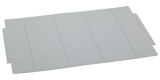 NSYOPB15UTPN - Plate, 15U, Blanking Plate, Steel, Grey - SCHNEIDER ELECTRIC