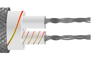 WU-105-D 100M - Thermocouple Wire, IEC, Flat Pair, Glass Fibre, Type U, 7 x 0.2mm, 100 m - LABFACILITY