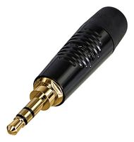RTP3C-B - Phone Audio Connector, Stereo, 3 Contacts, Plug, 3.5 mm, Cable Mount, Gold Plated Contacts - REAN