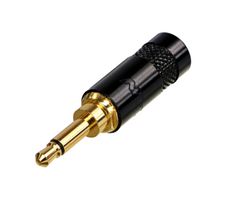 NYS226BG - Phone Audio Connector, Mono, 2 Contacts, Plug, 3.5 mm, Cable Mount, Gold Plated Contacts, Zinc Body - REAN