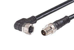 1200878366 - Sensor Cable, M8, 90° Nano-Change Plug, 90° Nano-Change Receptacle, 4 Positions, 2 m, 6.6 ft - MOLEX