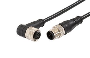 1200668831 - Sensor Cable, M12, Micro-Change Plug, 90° Micro-Change Receptacle, 4 Positions, 2 m, 6.6 ft - MOLEX