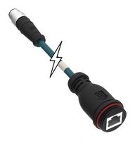 1300488150 - Sensor Cable, M12, Micro-Change Plug, RJ45 Receptacle, 4 Positions, 500 mm, 19.7 " - MOLEX