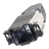 40-9709HM - D Sub Backshell, HM Series, DE, 180°, Metal Body - AIM CAMBRIDGE - CINCH CONNECTIVITY