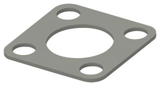 2423894-1 - EMI Shielding Gasket, Conductive Sheet, Nickel Plated Graphite, 25.4mm L x 25.4mm W x 0.8mm D - TE CONNECTIVITY