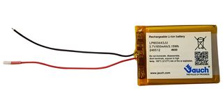LP603443JU - Rechargeable Battery, 3.7 V, Lithium Ion, 900 mAh, Wire Leads - JAUCH