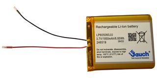 LP605060JU - Rechargeable Battery, 3.7 V, Lithium Ion, 1.9 Ah, Wire Leads - JAUCH