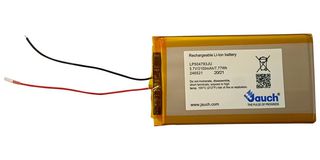 LP504783JU - Rechargeable Battery, 3.7 V, Lithium Ion, 2.1 Ah, Wire Leads - JAUCH