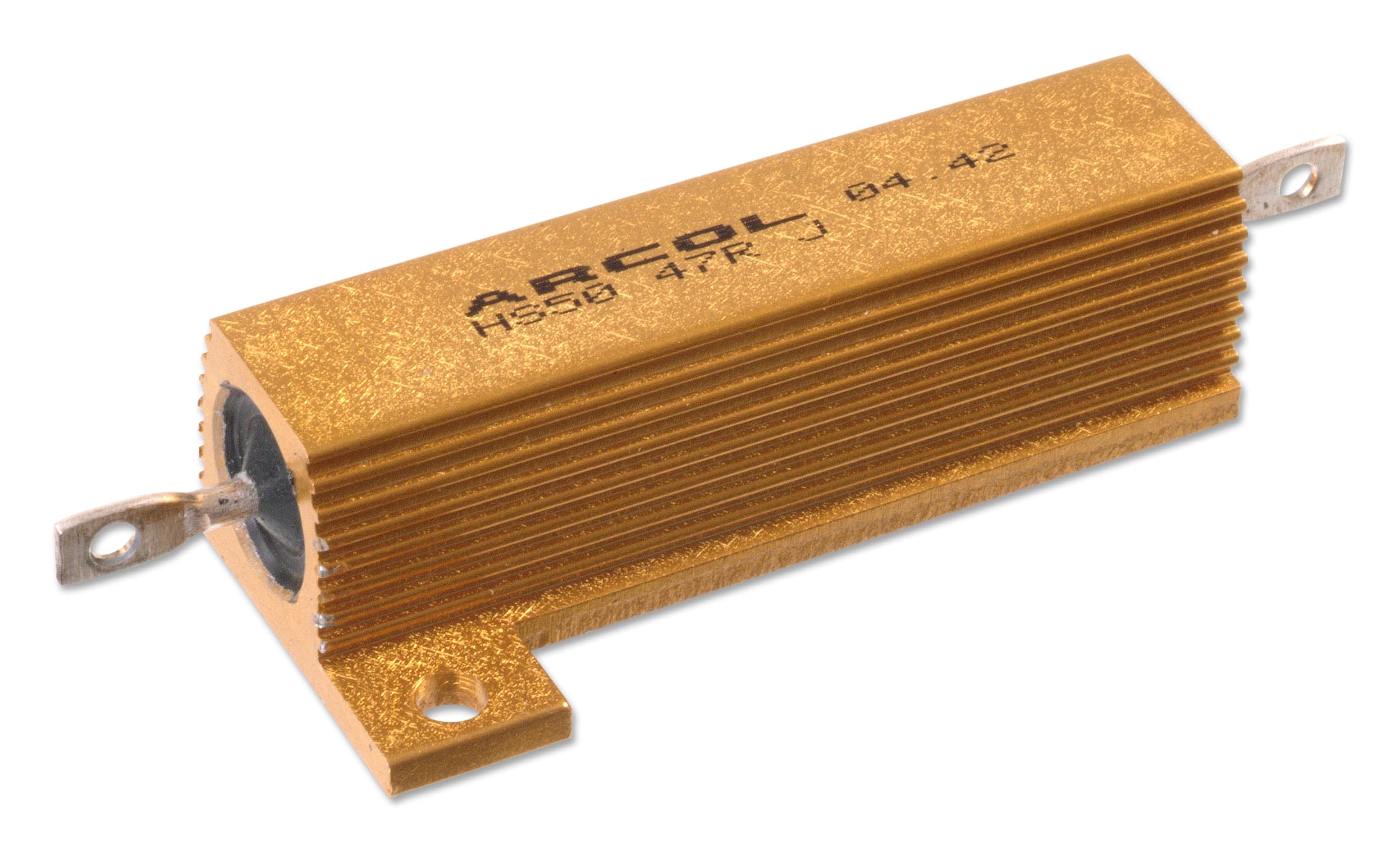 CGS - TE CONNECTIVITY Panel / Chassis Mount Resistors HSA10120RJ RESISTOR, WIREWOUND, 120R, 5%, 16W CGS - TE CONNECTIVITY 2805158 HSA10120RJ