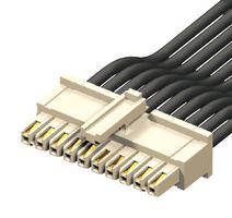 MMSS-02-24C-L-10.00-S-K Cable ASSY, 2P IDC Rcpt-Free End, 254mm Samtec