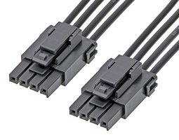217465-1042 Cable, 4P Ultra-Fit Rcpt-Rcpt, 11.8" Molex
