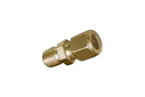 BRLK-M15-18 Compression Fitting, 1/8" MNPT, Brass Omega