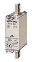 3NA3824 HRC Fuse, 80A, 500VAC, 250VDC, Blade Tag Siemens