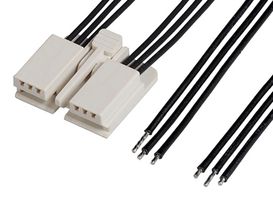 216331-1061 Cable, 6P EdgeLock Rcpt-Free End, 3.9" Molex