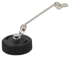 213485-1 Sealing Cap W/ Metal Bead Chain, Size 13 Amp - Te Connectivity