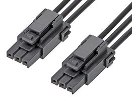 217465-1031 Cable, 3P Ultra-Fit Rcpt-Rcpt, 5.9" Molex