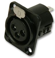 718-0500 Socket, xlr, Panel, Black, 5POLE Deltron Components