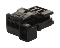 953697-1 Rcpt Housing, 3Pos, PBT gf, Black Te Connectivity