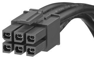 45136-0603 Cable ASSY, 6Pos, Rcpt-Rcpt, 300mm Molex