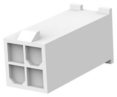 1586017-4 Connector Housing, Plug, 4Pos, 4.2mm Amp - Te Connectivity