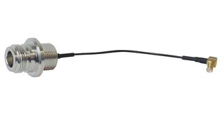 MC001887 RF COAX, N JACK-MCX PLUG, 100MM MULTICOMP PRO