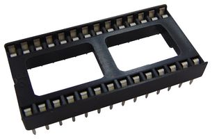 4828-6000-CP Dip Socket, 28POS, 2Row, 2.54mm, Th 3M