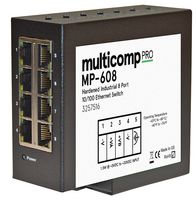 Mp-608 IND Hardened Ethernet 8PORT Switch multicomp Pro