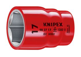 98 37 12 Socket, Hexagon, 12mm, 0.375" Knipex