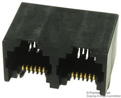 43814-6621 RJ11 Connector, Jack, 6P6C, 2PORT, Th Molex