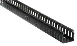 H2X2BL6 Wide Slot Duct, 50mm X 50mm, Pvc, Black PANDUIT