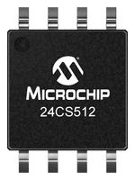 24CS512T-I/Sm EEPROM, 512Kbit, -40 TO 85DEG C Microchip