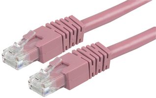 PS11210 Patch Cord, RJ45 Plug, Cat6, 2m, Pink Pro Signal