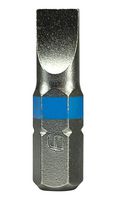 DT000441 Slotted Driver Bit, 6mm X 25mm, Steel Duratool