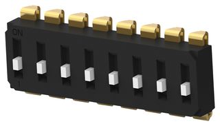 EDS08SNNNTU04Q Dip Switch, 8Pos, SPST, Slide, SMD Alcoswitch - Te Connectivity