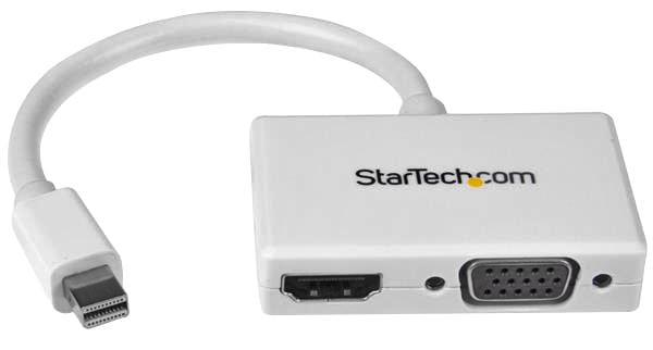STARTECH Inter-Series adapters MDP2HDVGAW ADAPTER, MINI DISPLAYPORT-HDMI/VGA WHITE STARTECH 3532671 MDP2HDVGAW