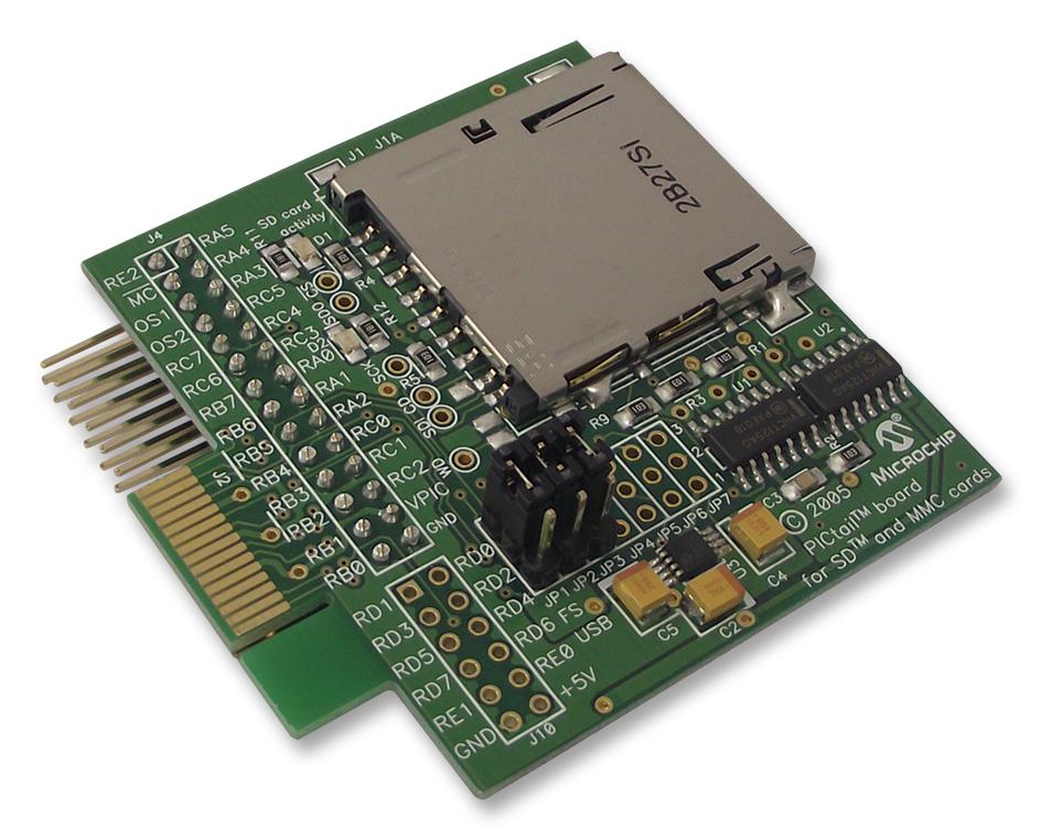 AC164122 PICTAIL, SD/MMC, DAUGHTER BOARD MICROCHIP
