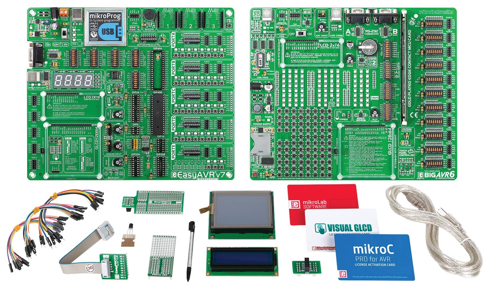 MIKROELEKTRONIKA MCU/MPU/DSC/DSP/FPGA Development Kits - Prima MIKROE-2015 DEV BRD, ATMEGA32/128 EASYAVR V7/BIGAVR6 MIKROELEKTRONIKA 2521737 MIKROE-2015