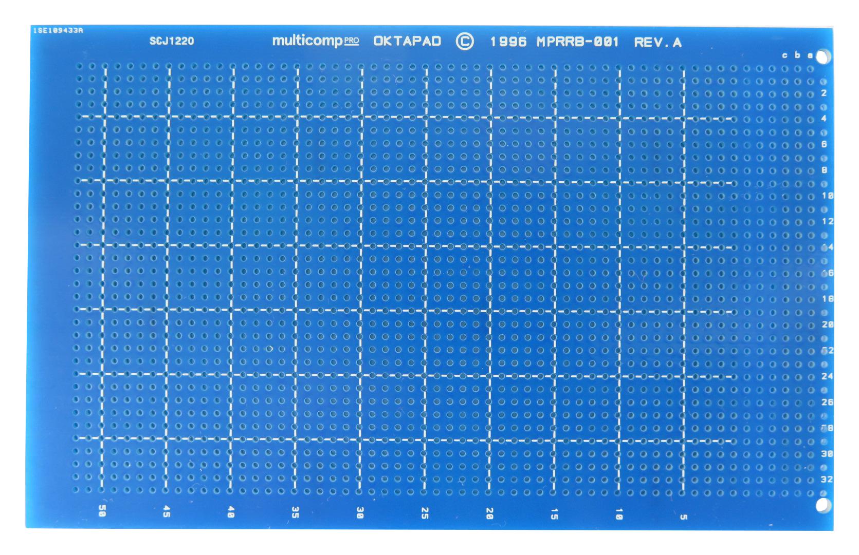 MULTICOMP PRO Prototyping Boards & Breadboards MPRRB-001 PCB, OKTOPAD, 100X160 MULTICOMP PRO 967397 MPRRB-001
