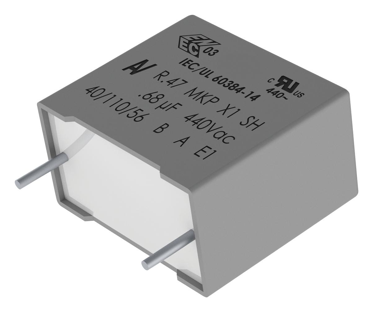 KEMET Film Suppression Capacitors R474I247050A2K CAP, 0.047µF, 10%, PP, RADIAL KEMET 2495862 R474I247050A2K