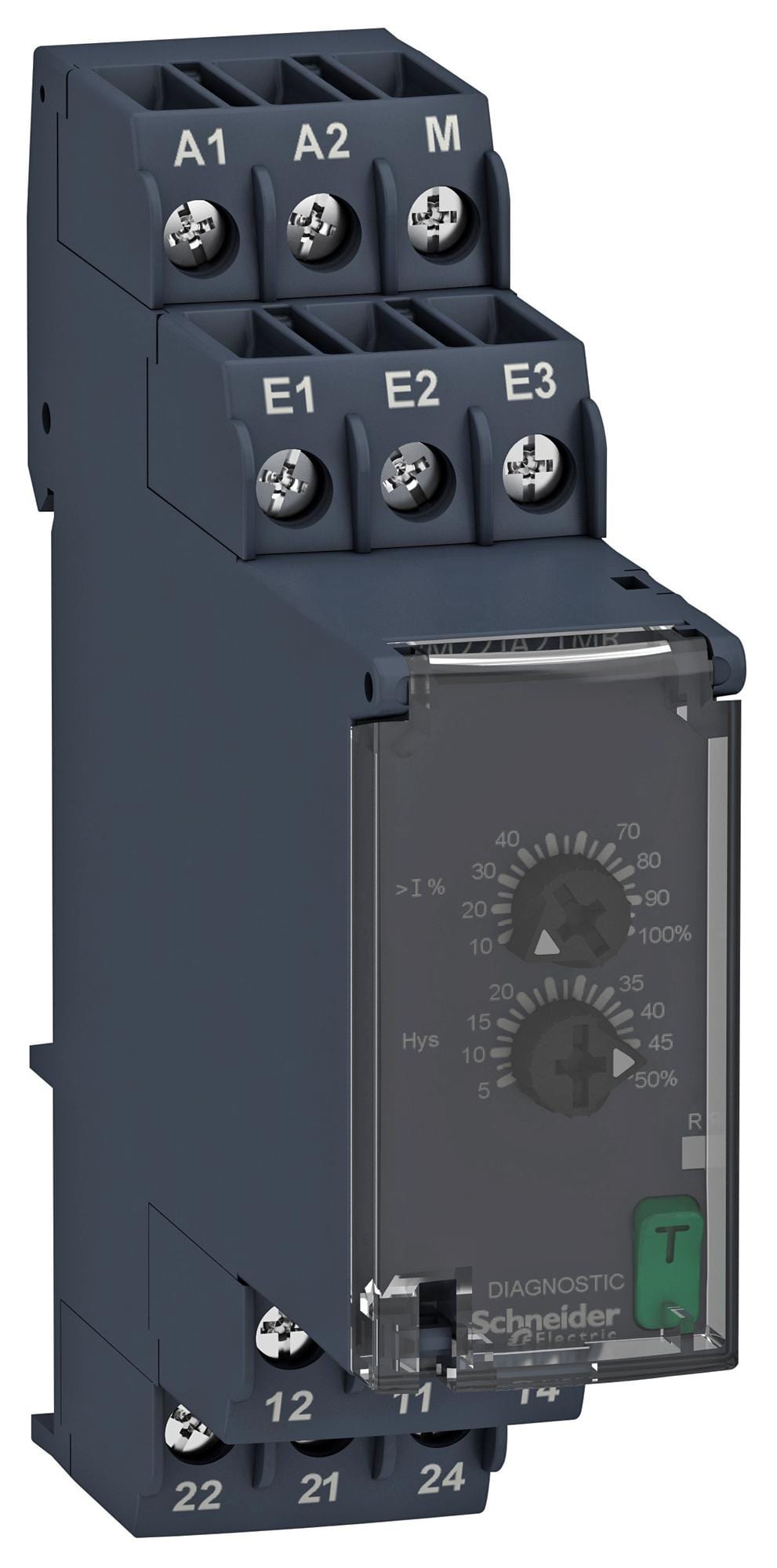 SCHNEIDER ELECTRIC Current Sensing RM22JA21MR CURRENT MONITORING RELAY, DPDT, 0.004-1A SCHNEIDER ELECTRIC 3111265 RM22JA21MR
